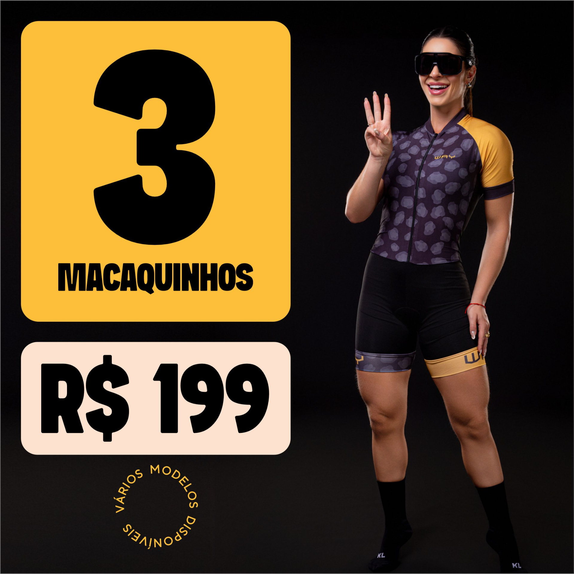 3 macaquinhos por R$199